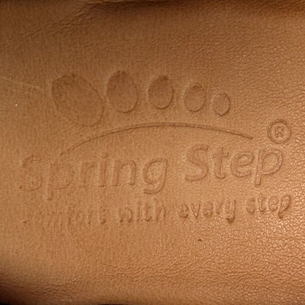 Spring Step Irin T-Strap Leather Wedge Sandals in Brown - Picture 7 of 15